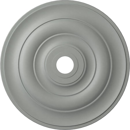Ekena Millwork Jefferson Ceiling Medallion (Fits Canopies up to 5"), 26 1/2"OD x 3 5/8"ID x 1 1/2"P, Primed White CM26JE